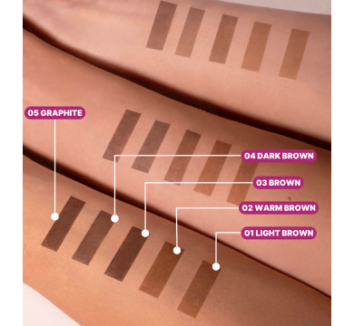 ZOLA Eyebrow Tint With Collagen - фарба для брів із колагеном у саше, (03 Brown), 5 мл