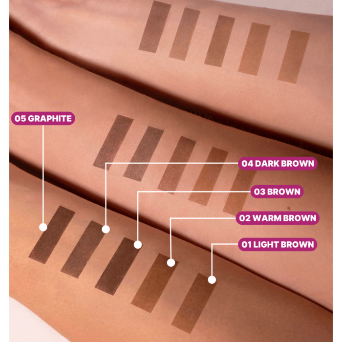 ZOLA Eyebrow Tint With Collagen - краска для бровей с коллагеном в саше, (03 Brown), 5 мл