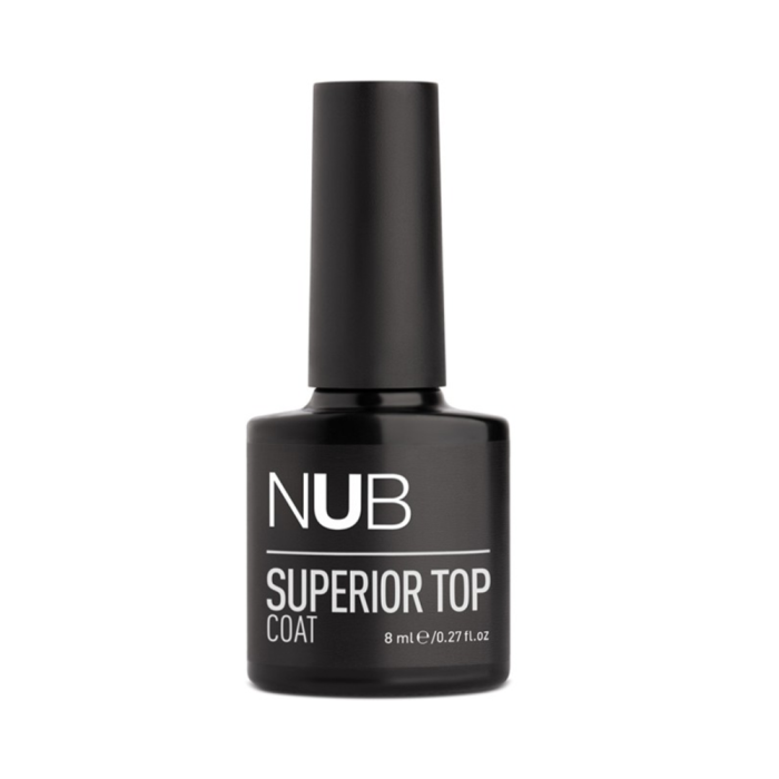 NUB Superior Top Coat - закріплювач із надзвичайним глянсовим відблиском (без липкого шару), 8 мл