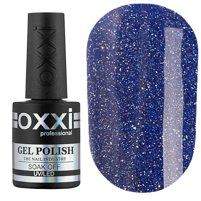 Гель-лак светоотражающий Oxxi Professional Disco BOOM №018, синий, 10 мл