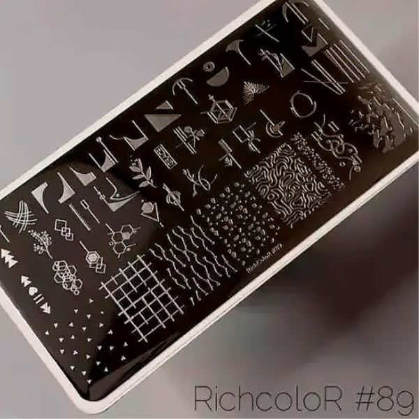 Пластина для стемпінгу RichColor - 089, візерунки