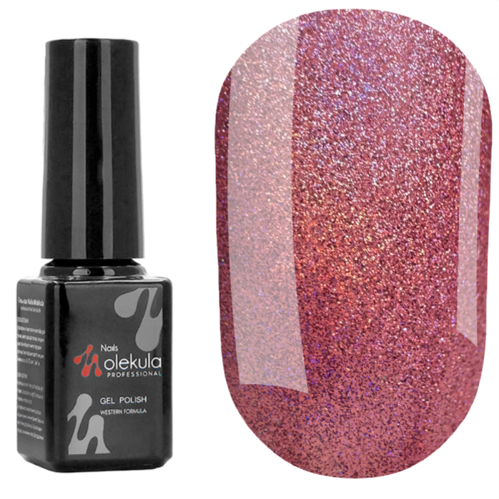 Гель-лак Molekula Holographic №553, сливовий, 6 мл