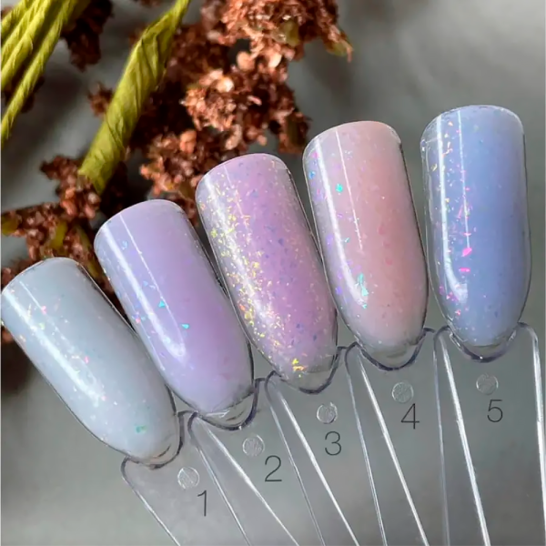 SAGA Professional Builder Gel Magic № 01 - гель для нарощування з поталлю, молочний, 15 мл
