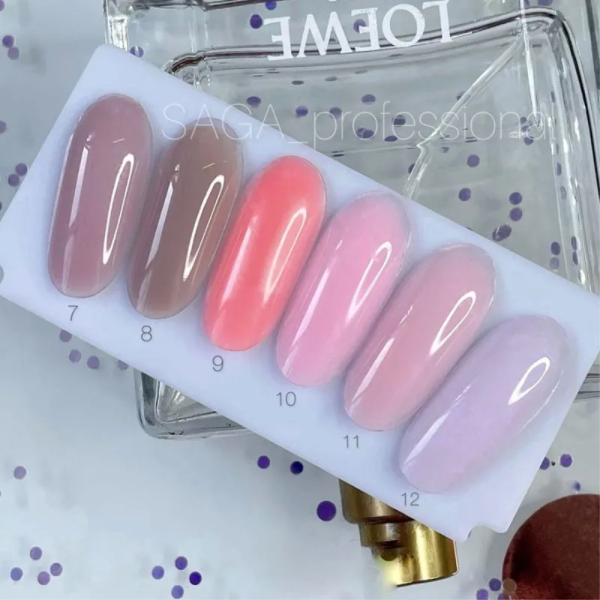 SAGA Professional Liquid Gel № 10 - жидкий гель для наращивания, 15 мл