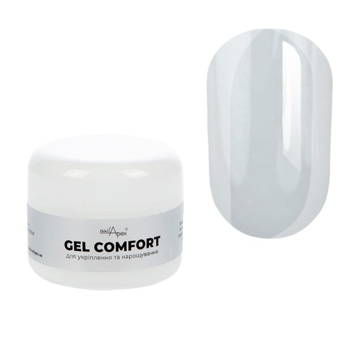 Nailapex Comfort Gel №04 - гель моделюючий без опилу, молочний, 50 г