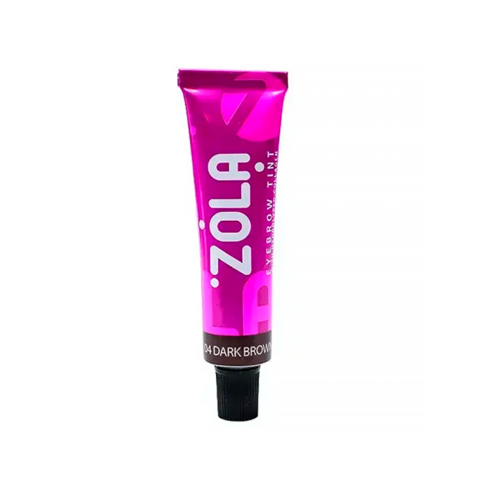 ZOLA Eyebrow Tint With Collagen - фарба для брів з колагеном, (04 Dark Brown), 15 мл