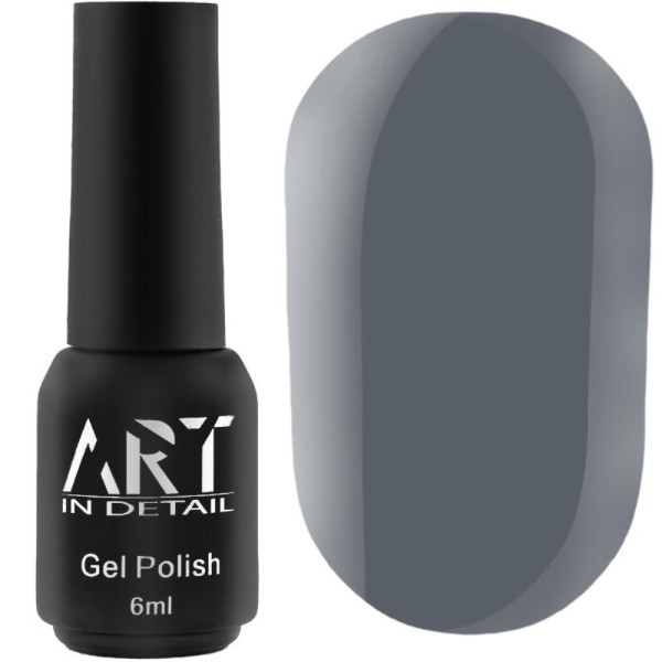 Гель-лак ART Gel Polish №022, тёмно-серый, 6 мл
