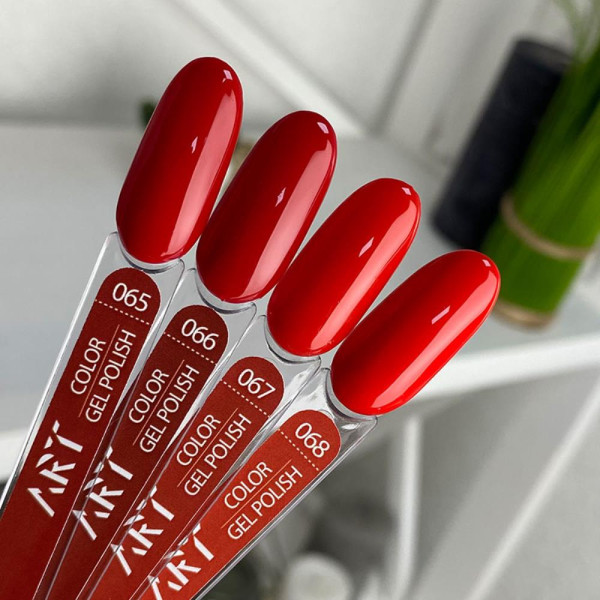 Гель-лак ART Gel Polish №065, червоний, 6 мл