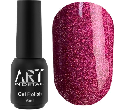 Гель-лак ART Gel Polish №072, яскраво-рожевий з шиммером, 6 мл