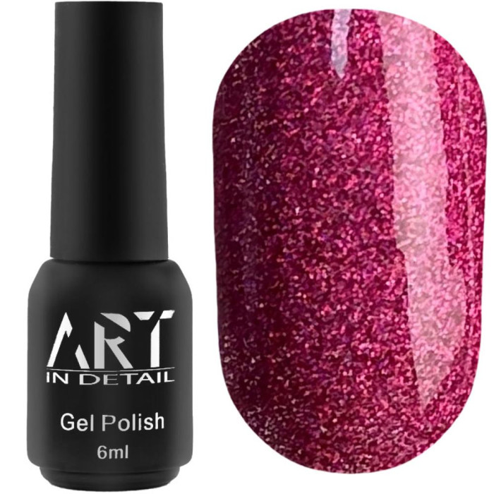 Гель-лак ART Gel Polish №072, ярко-розовый с шиммером, 6 мл