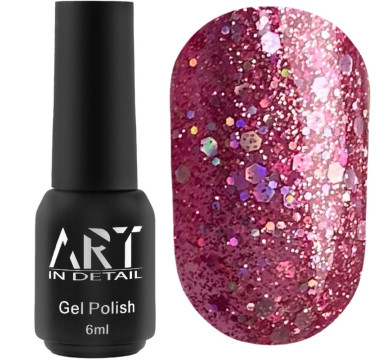 Гель-лак ART Gel Polish №073, розовый с шиммером, 6 мл