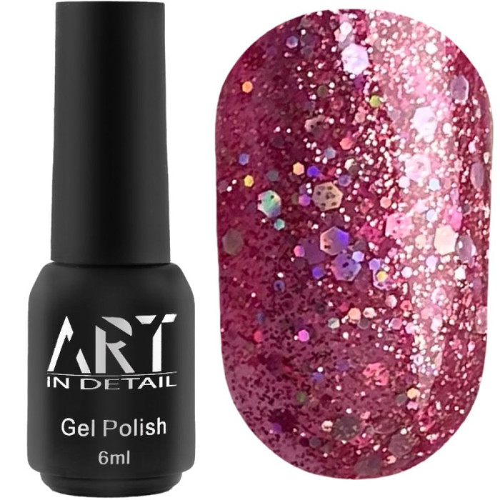 Гель-лак ART Gel Polish №073, розовый с шиммером, 6 мл