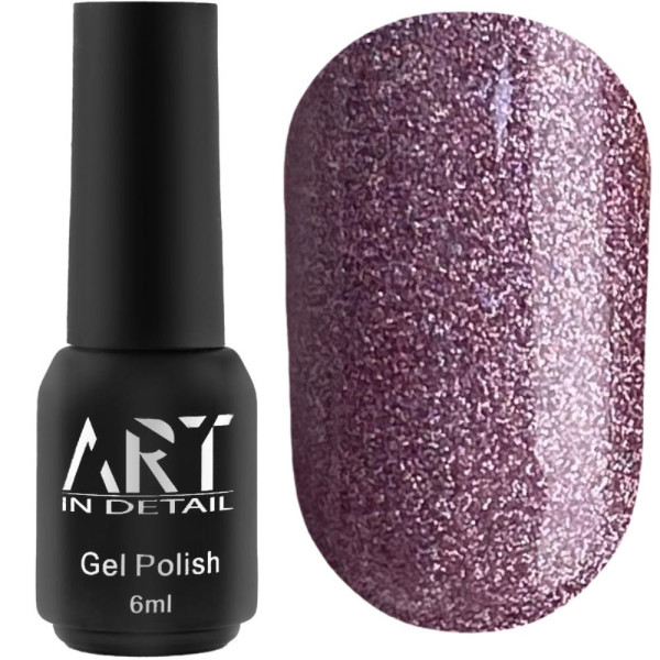 Гель-лак ART Gel Polish №074, бузковий з шиммером, 6 мл