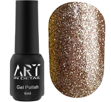 Гель-лак ART Gel Polish №076, бронзовий із шиммером, 6 мл