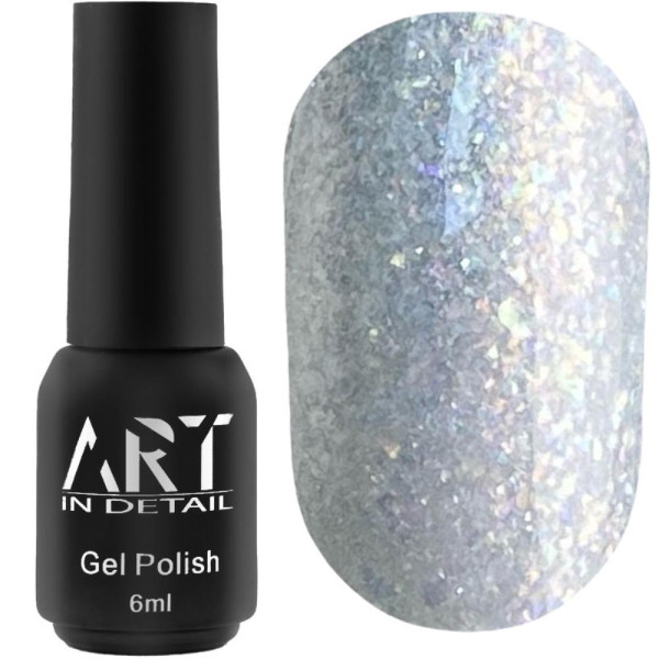 Гель-лак ART Gel Polish №078, білий із шиммером, 6 мл