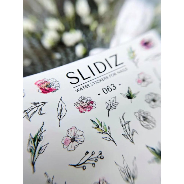 Слайдер-дизайн SLIDIZ №063, цветы, веточки