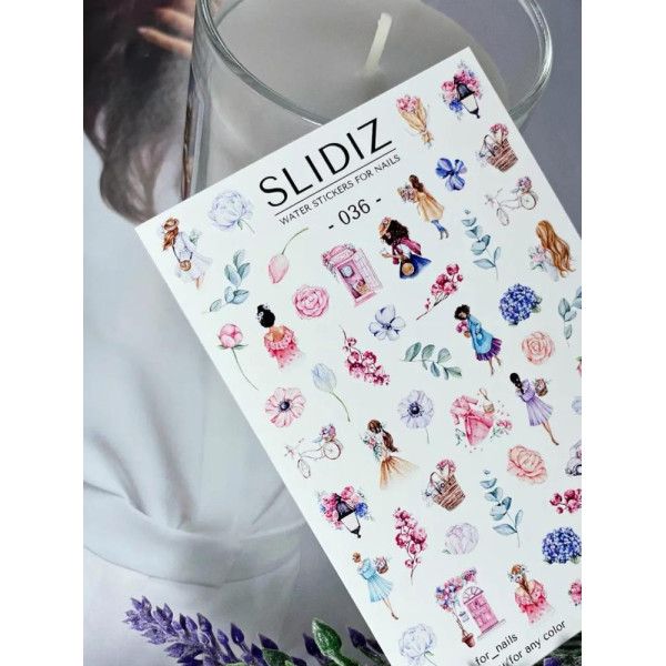 Слайдер-дизайн SLIDIZ №036, дівчинки, квіти