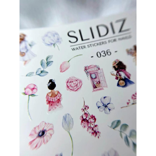 Слайдер-дизайн SLIDIZ №036, дівчинки, квіти