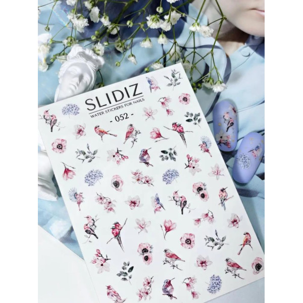 Слайдер-дизайн SLIDIZ №052, цветы, веточки