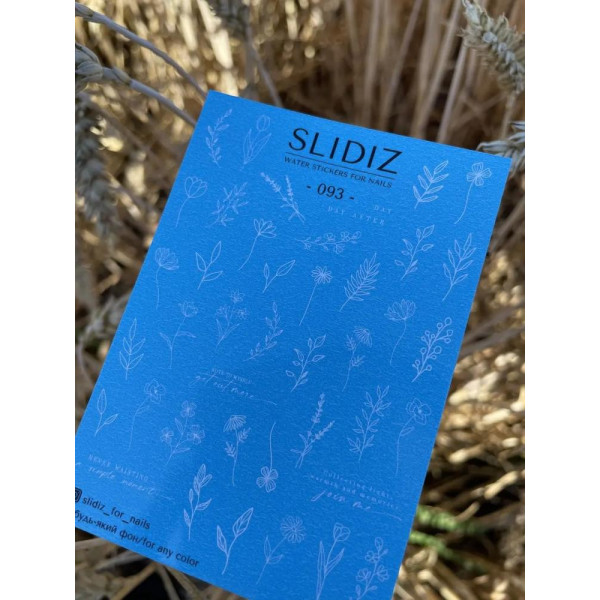 Слайдер-дизайн SLIDIZ №093, цветы, веточки