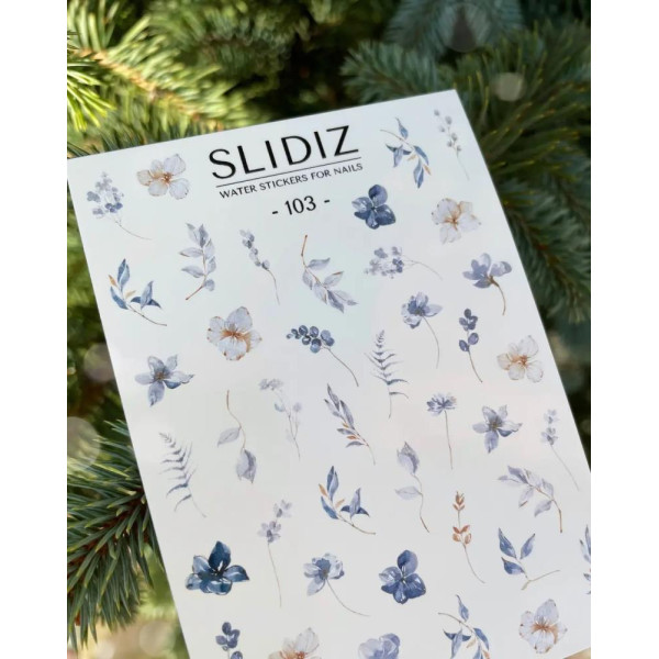 Слайдер-дизайн SLIDIZ №103, цветы, веточки