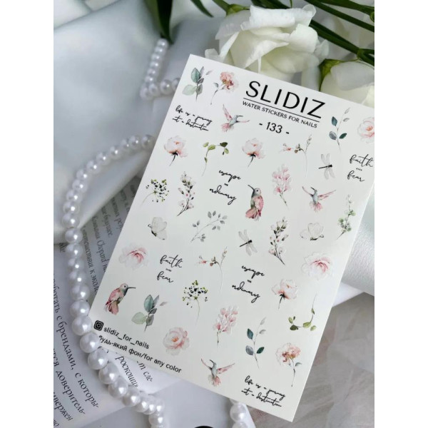 Слайдер-дизайн SLIDIZ №133, цветы, веточки