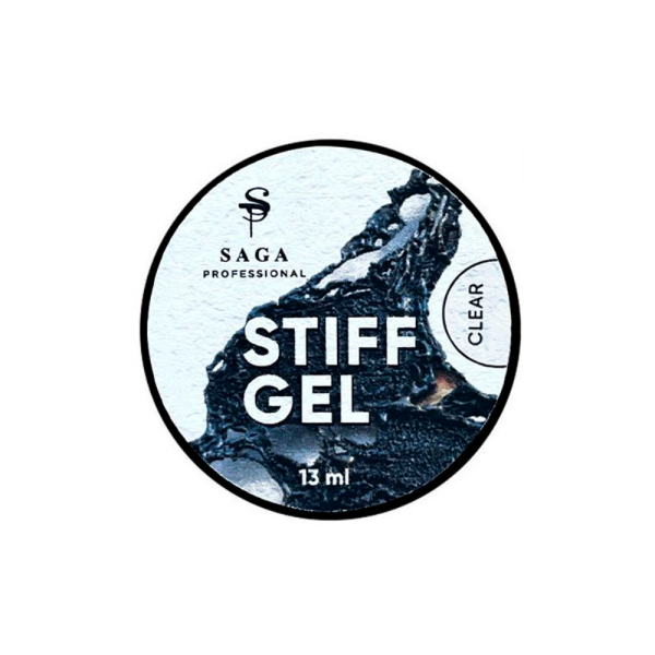 SAGA Professional STIFF Gel № 01 Clear - гель желе, прозорий, 13 мл