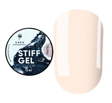 SAGA Professional STIFF Gel № 02 Pastel - гель желе, холодний беж, 13 мл