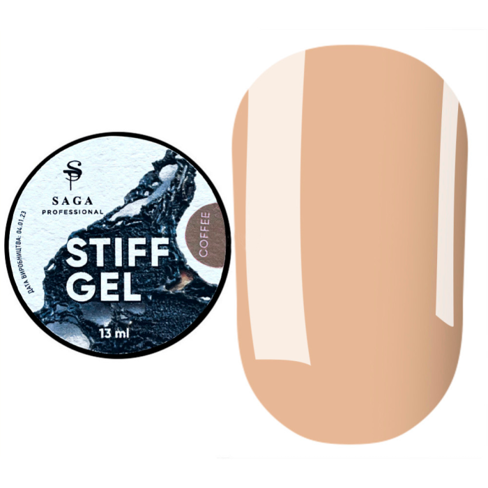 SAGA Professional STIFF Gel № 05 Coffee - гель желе, молочна кава, 13 мл