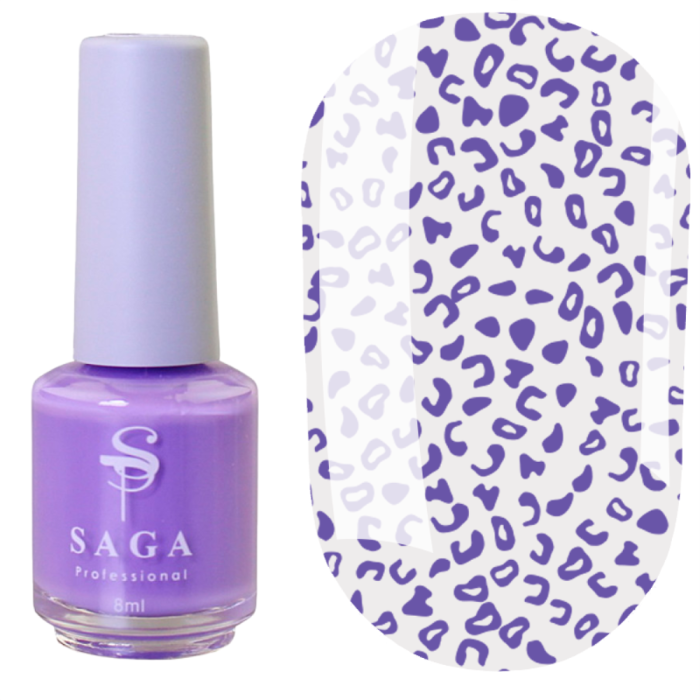 Лак-фарба для стемпінгу Saga Professional Stamping Paint №004 - бузкова, 8 мл