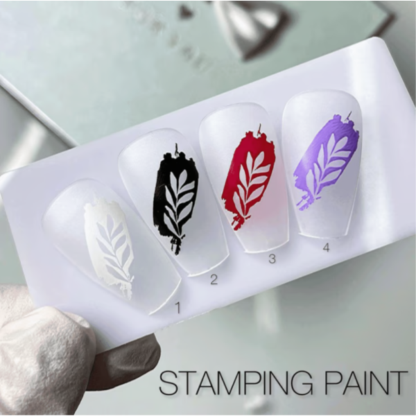 Лак-краска для стемпинга Saga Professional Stamping Paint №004 - сиреневая, 8 мл