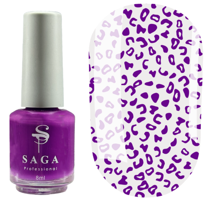 Лак-фарба для стемпінгу Saga Professional Stamping Paint №005 - фіолетова, 8 мл