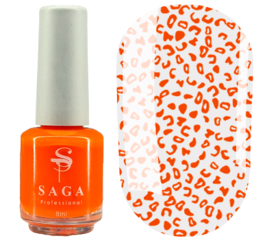 Лак-фарба для стемпінгу Saga Professional Stamping Paint №014 - жовтогаряча, 8 мл