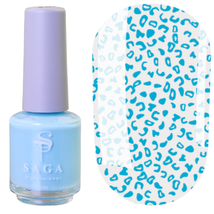 Лак-фарба для стемпінгу Saga Professional Stamping Paint №020 - небесно-блакитна, 8 мл