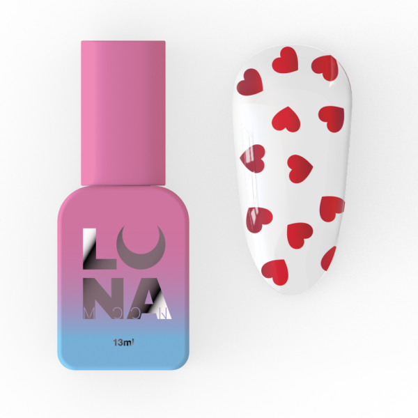 LUNA Top Romantic-топ без липкого шару (з червоними сердечками), 13 мл