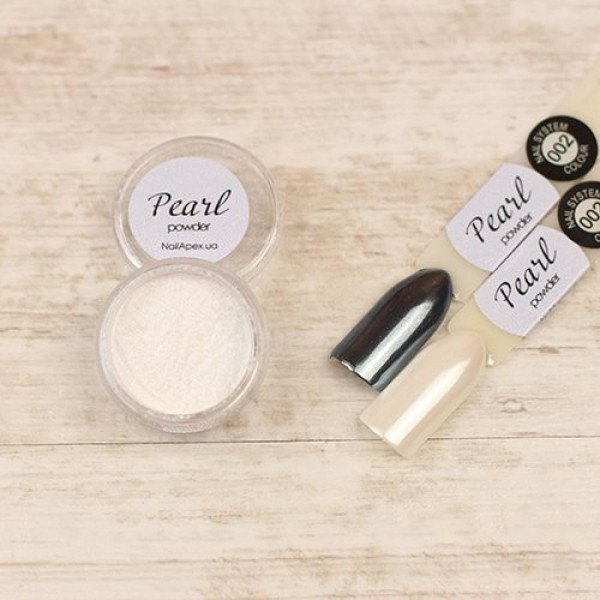 Втирка для нігтів NailApex Pearl Powder - перлинна