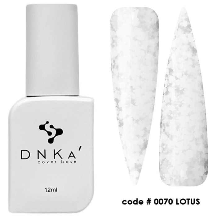База камуфлирующая DNKa Cover Base №0070 Lotus, белая с камифубуками, 12 мл