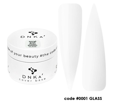 DNKa Acryl Gel №0001 Glass - акрил-гель, прозорий, в баночці, 30 мл