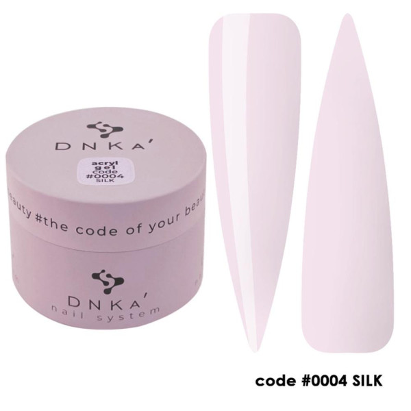 DNKa Acryl Gel №0004 Silk - акрил-гель, в баночці, 30 мл