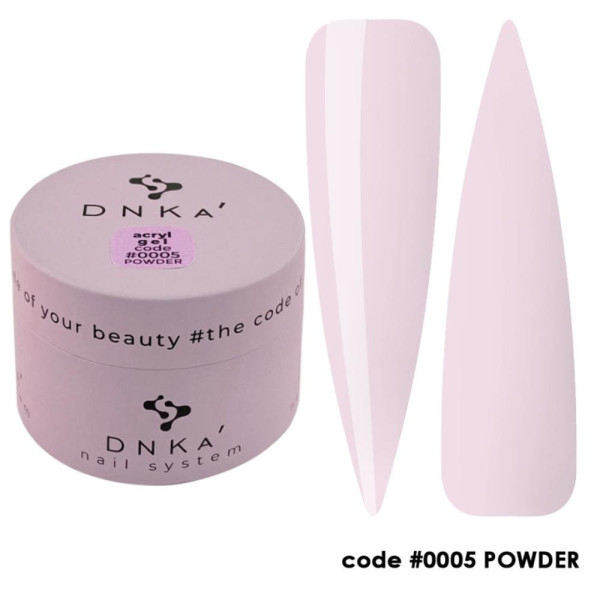 DNKa Acryl Gel №0005 Powder - акрил-гель, в баночці, 30 мл