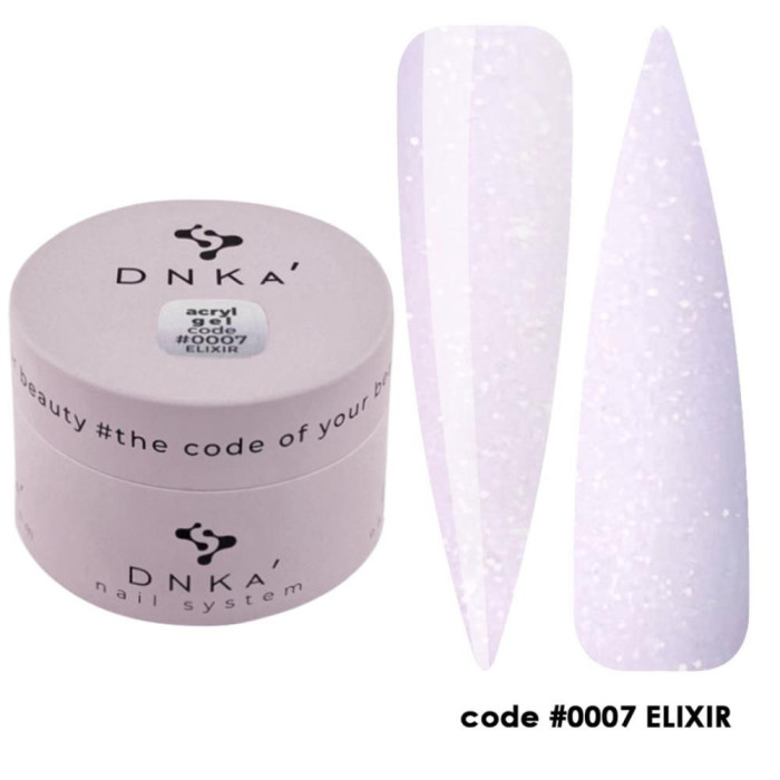DNKa Acryl Gel №0007 Elixir - акрил-гель, в баночке, 30 мл