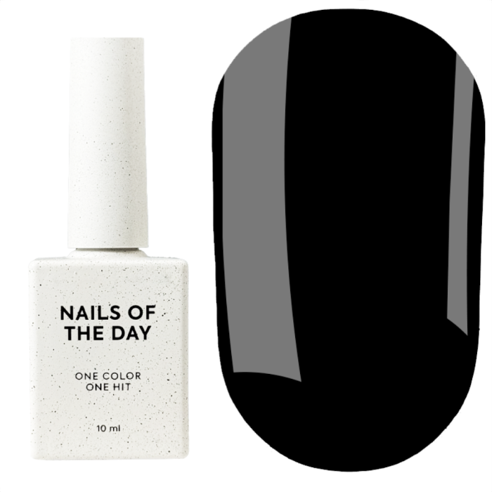 Гель-лак, в один шар NAILSOFTHEDAY Let's Special №33 Black, чорний, 10 мл