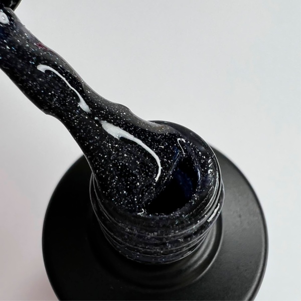 Гель-лак світловідбивний SAGA Professional Fiery Gel №44, чорний, 10 мл