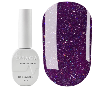 Гель-лак світловідбивний SAGA Professional Fiery Gel №45, фіолетовий, 10 мл