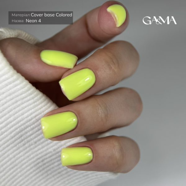 База неонова GA&MA Colored Base Neon №004, салатова, 15 мл