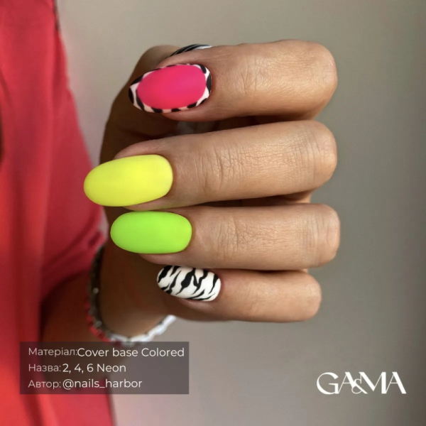 База неонова GA&MA Colored Base Neon №004, салатова, 15 мл