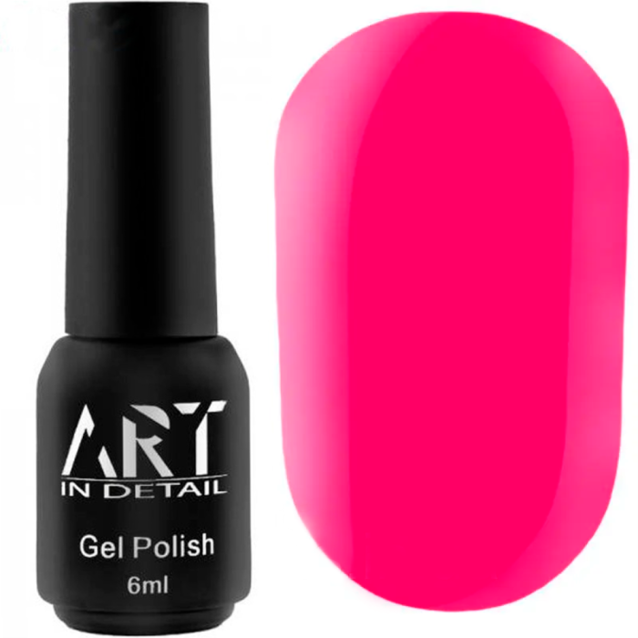 Гель-лак ART Gel Polish №028, яскраво-малиновий, 6 мл