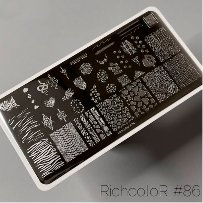 Пластина для стемпинга RichColor - 086, животный принт