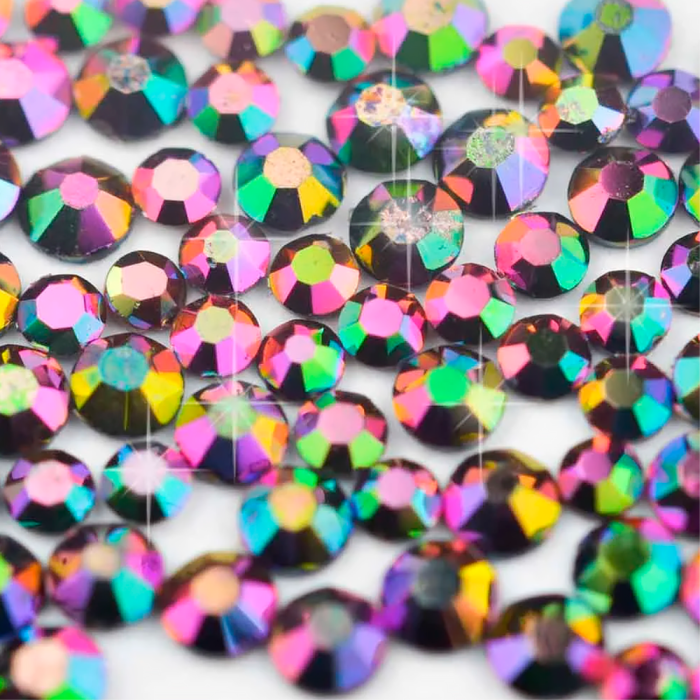 Стрази Mart №09 Glass МІКС Rainbow gold AB SS4 / SS6