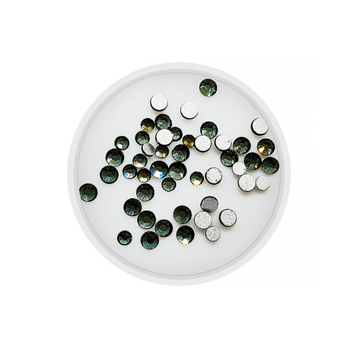 Стразы Mart №20 Glass МІКС Black Diamond SS4 / SS6